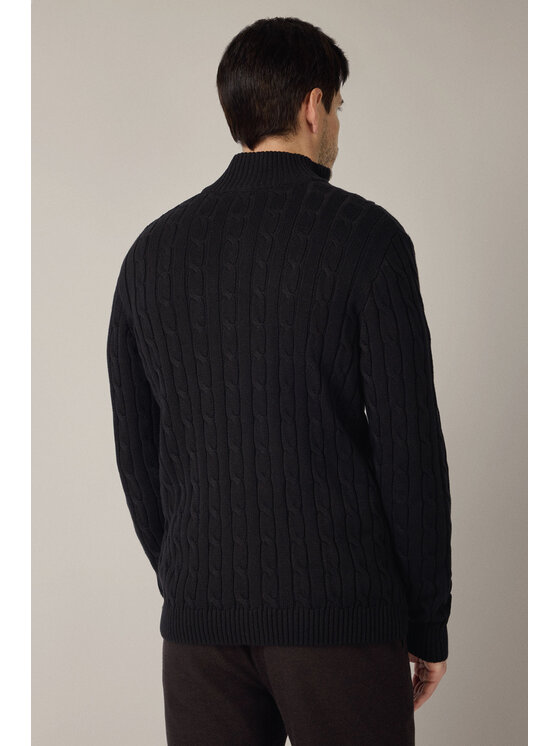Lancerto Lancerto Sweter Cutter SW073225000038 Czarny Regular Fit
