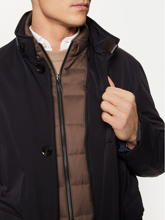 Bugatti Bugatti Преходно палто 674128 69081 Тъмносин Regular Fit