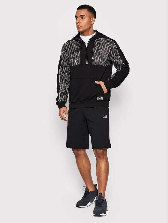 EA7 Emporio Armani EA7 Emporio Armani Mikina 3LPM55 PJEQZ 0200 Černá Regular Fit