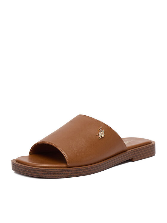 U.S. Polo Assn. U.S. Polo Assn. Klapki EO-MARINA003W/6Y1 Brązowy