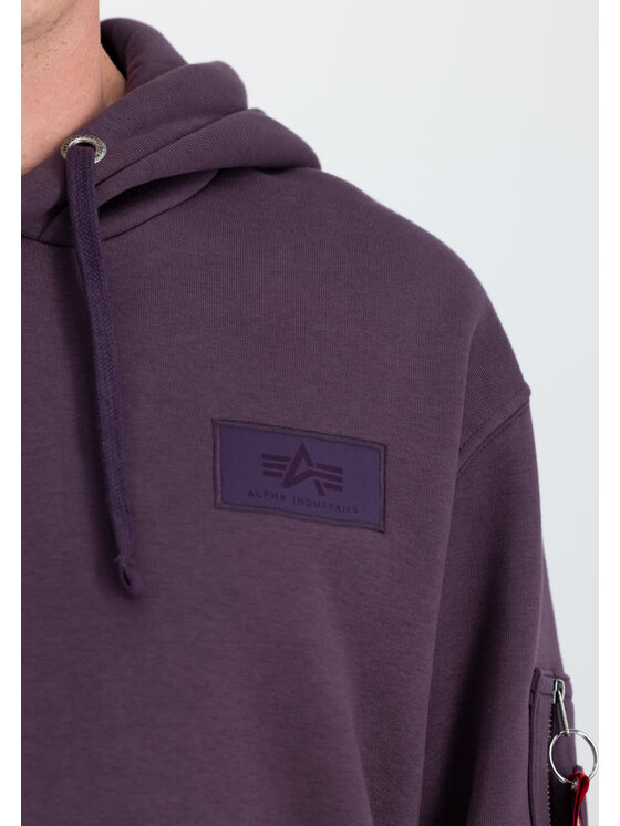 Alpha Industries Alpha Industries Bluza Back Print Rainbow Reflective Print Hoodie Fioletowy Regular Fit