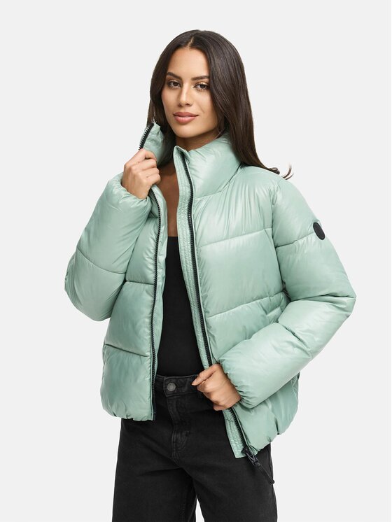 Marikoo Marikoo Kurtka zimowa Hazalee Zielony Regular Fit