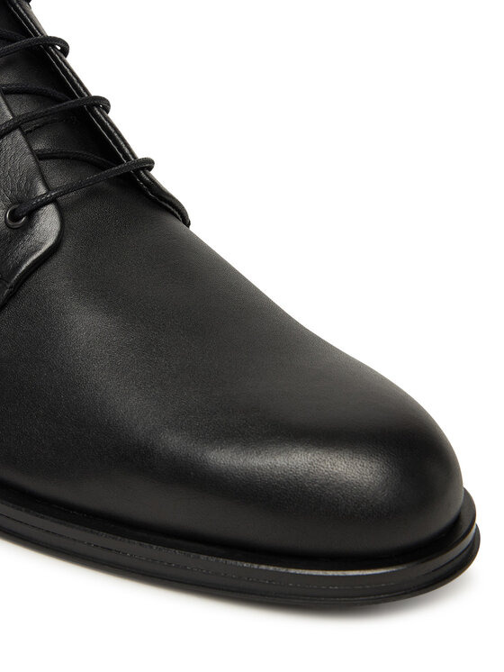 Tommy Hilfiger Tommy Hilfiger Auliniai batai Corporate Hilfiger Lth Boot FM0FM05697 Juoda