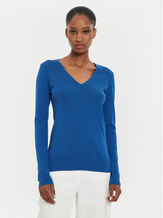 United Colors Of Benetton Bluză 3GA2E4245 Albastru Regular Fit