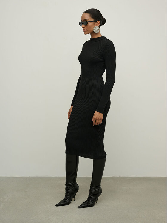 La Mania La Mania Vestito da giorno MILA Nero Classic Fit