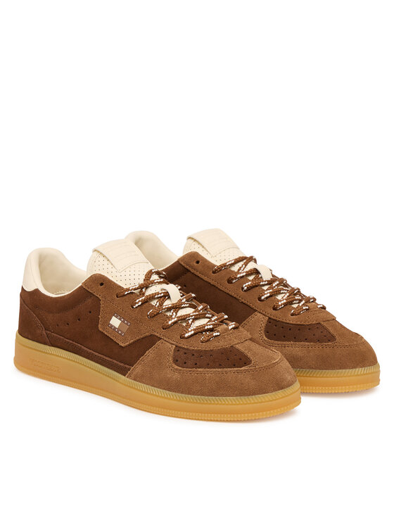 Tommy Jeans Tommy Jeans Laisvalaikio batai Mu The Greenwich Edge Suede EN0EN03050 Ruda