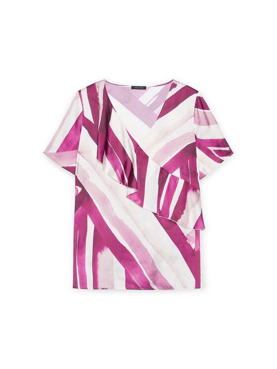 Fiorella Rubino Fiorella Rubino Bluzka 2825T002352N0S1 Bordowy Regular Fit