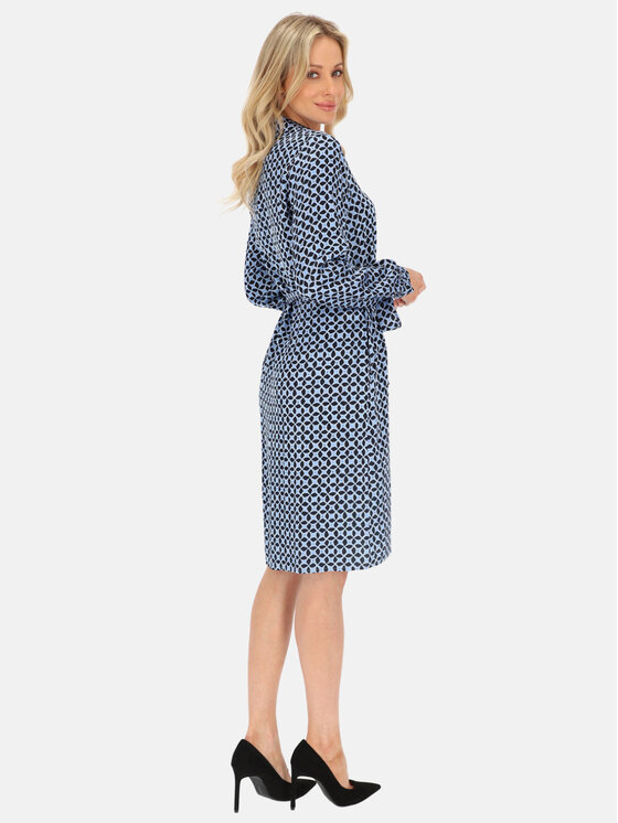 Gerry Weber Gerry Weber Sukienka koszulowa 580005-31502 Granatowy Relaxed Fit
