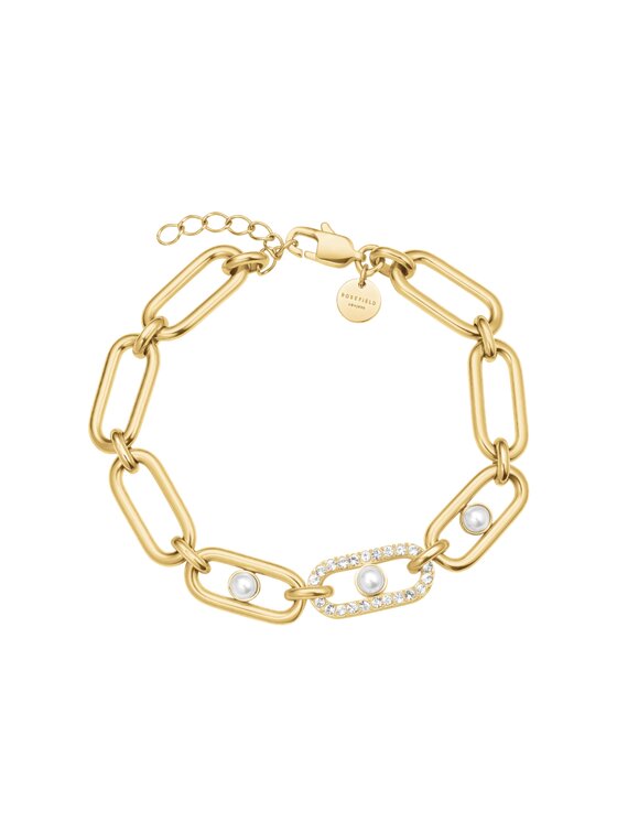Rosefield Rosefield Bransoletka MODERN PEARL Złoty