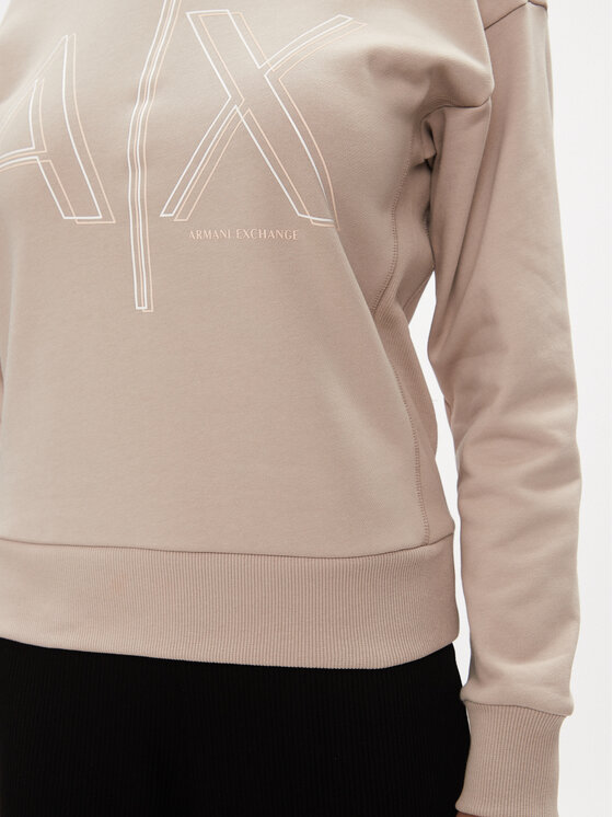 Armani Exchange Armani Exchange Mikina 3DYM11 YJEBZ 1786 Béžová Regular Fit