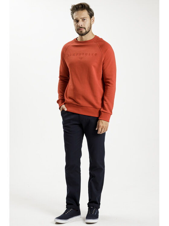 Cross Jeans Cross Jeans Chinosy F 194-613 Granatowy Tapered Leg