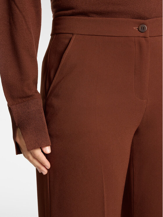 Elena Mirò Elena Mirò Spodnie materiałowe P053P000580N052 Brązowy Flare Fit