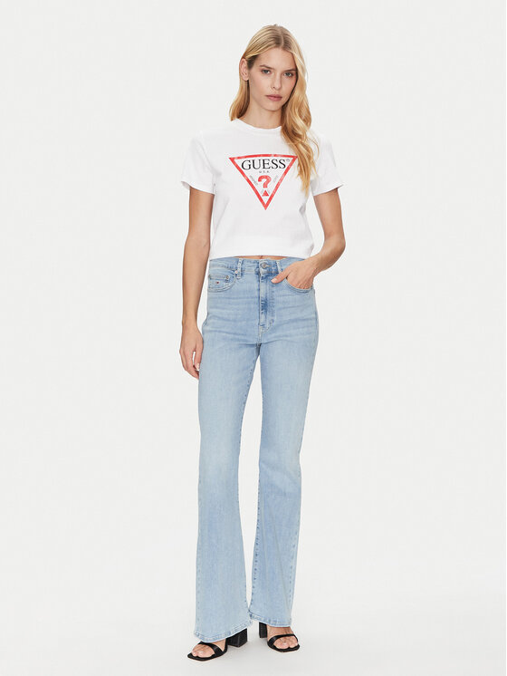 Guess Guess Тишърт W2BI69 K8FQ1 Бял Regular Fit