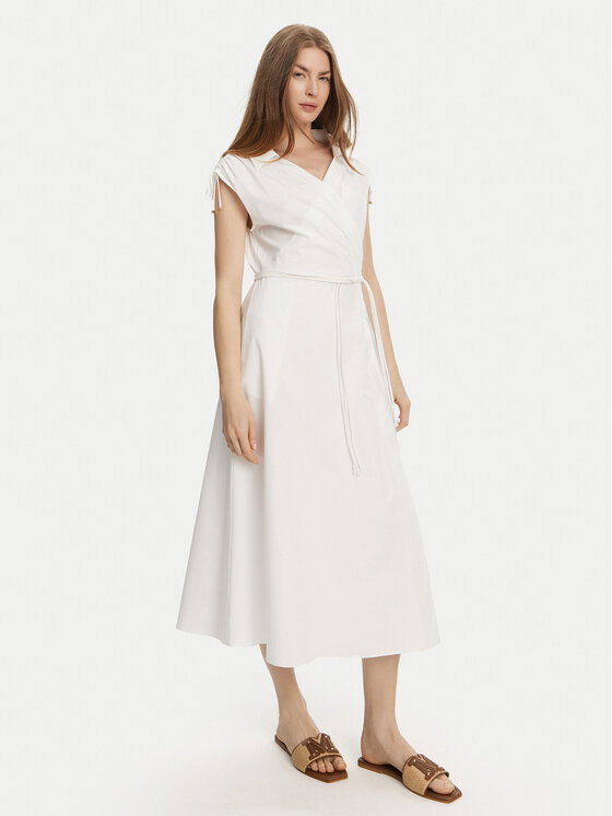Marella Marella Kasdieninė suknelė Riviera 2513221052 Balta Relaxed Fit