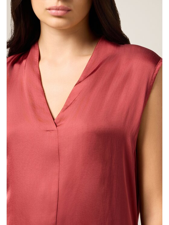 Oltre Oltre Blusa 2270R003063N006 Rosso Regular Fit