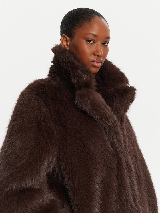 ICONA ICONA Pelliccia Cappotti RI5LE012 Marrone Regular Fit