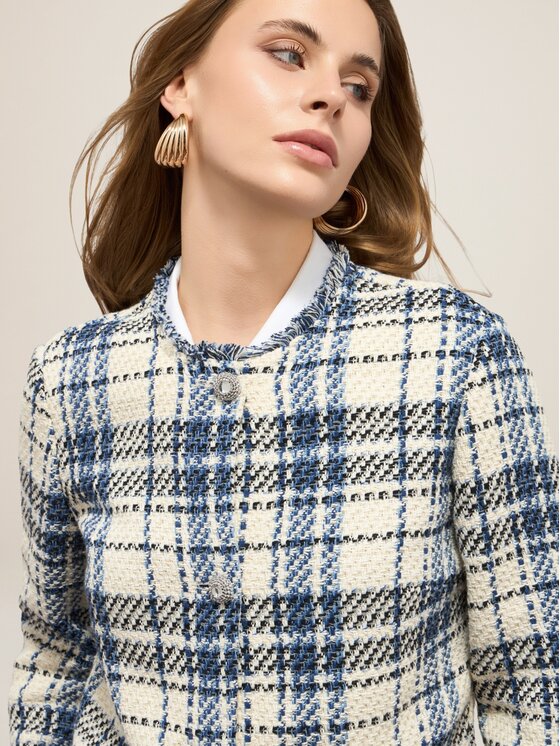 Oltre Oltre Giacca di transizione R208R002306N0Z4 Blu Boxy Fit