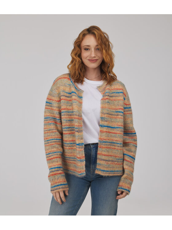 Lee Cooper Lee Cooper Sweter SARA Beżowy Regular Fit