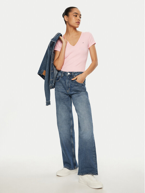 Tommy Jeans Tommy Jeans Jeans hlače Mia DW0DW20176 Modra Straight Fit