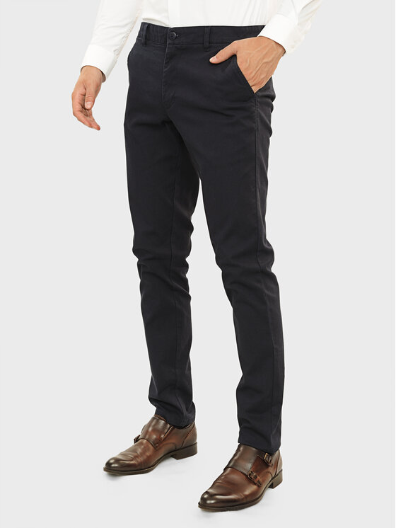 Evenemen Evenemen Chinosy Borgo Granatowy Slim Fit
