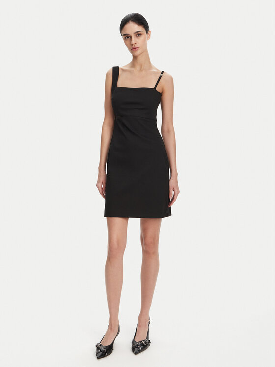 HUGO HUGO Vsakodnevna obleka Kutari 50530172 Črna Slim Fit