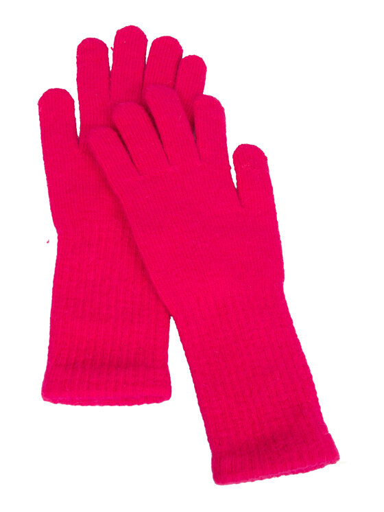 ALLORA BE UNIQUE ALLORA BE UNIQUE Guanti da donna z królika i poliestru Rosa