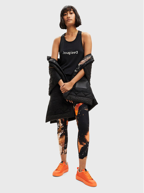 Desigual Desigual Τοπ Cuarzo 22WWTK03 Μαύρο Regular Fit