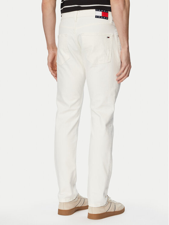 Tommy Jeans Tommy Jeans Džínsy Scanton DM0DM23270 Biela Slim Fit