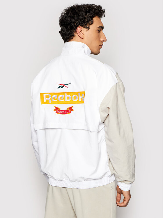 Reebok Reebok Neperpučiama striukė Classics Vintage GU9551 Balta Oversize