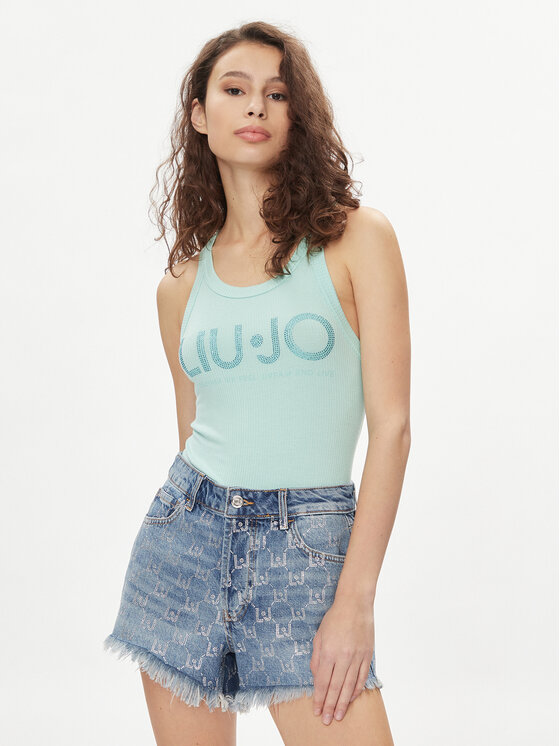 Liu Jo Top MA4327 J4695 Zelená Slim Fit