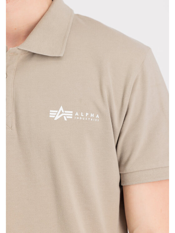 Alpha Industries Alpha Industries Polo Basic Small Logo Polo Żółty Regular Fit