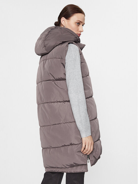ONLY ONLY Bezrękawnik 15300259 Szary Regular Fit