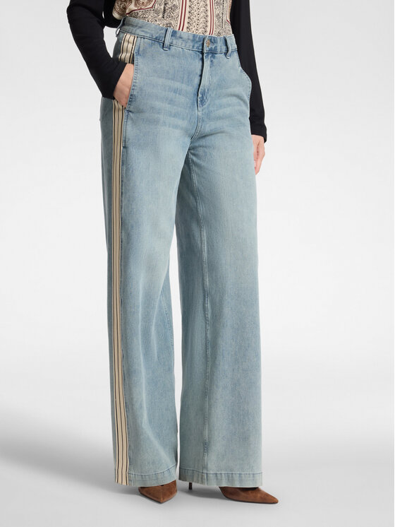Elena Mirò Elena Mirò Jeansy P424G000415N014 Niebieski Flare Fit