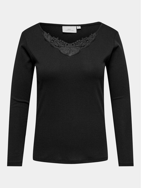 ONLY Carmakoma ONLY Carmakoma Блузка New Kira 15303935 Чорний Regular Fit