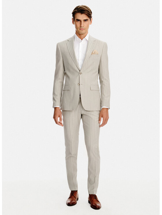 Pako Lorente Pako Lorente Marynarka P26SP-3G-027 Beżowy Slim Fit