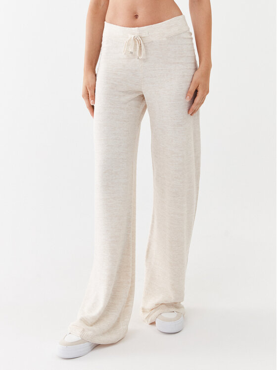 ONLY ONLY Трикотажні штани 15294501 Бежевий Wide Leg