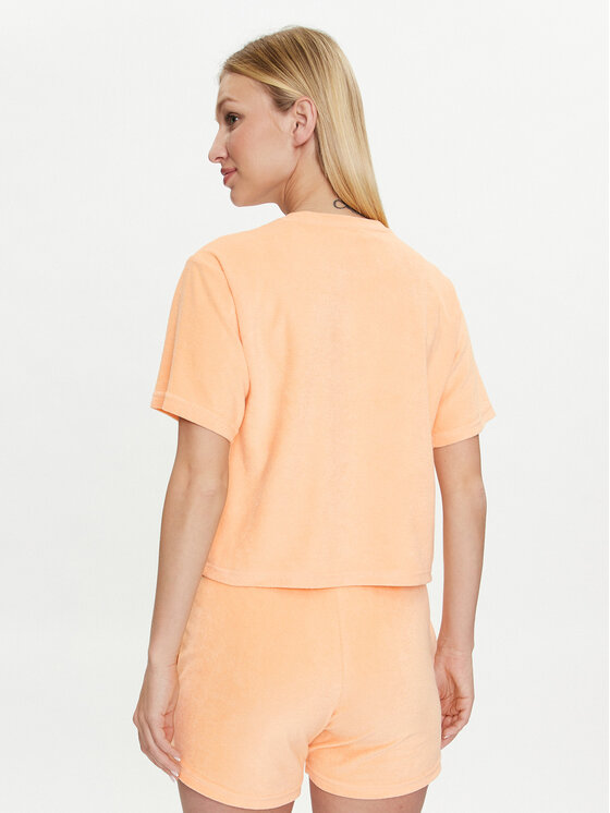Puma Puma Tričko Ess Elevated 677947 Oranžová Regular Fit