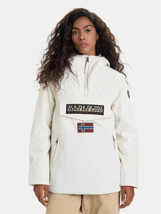 Napapijri Napapijri Anorák Rainforest NP0A4GM6 Ekru Regular Fit