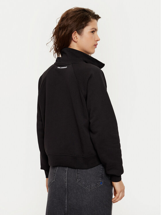 KARL LAGERFELD KARL LAGERFELD Μπλούζα A1W20058 Μαύρο Regular Fit