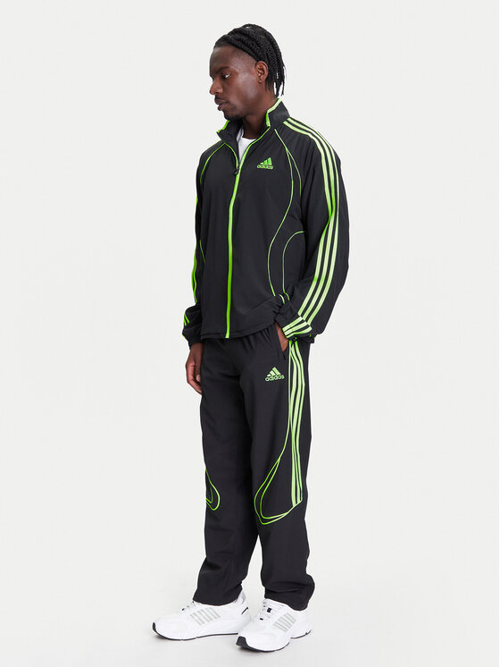 adidas adidas Pantaloni da tuta Teamgeist adicolor JW5869 Nero Loose Fit