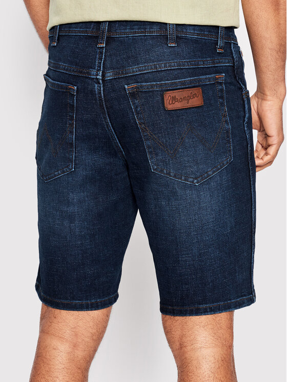 Wrangler Wrangler Pantaloncini di jeans Texas W11CCT30R 112145749 Blu scuro Regular Fit