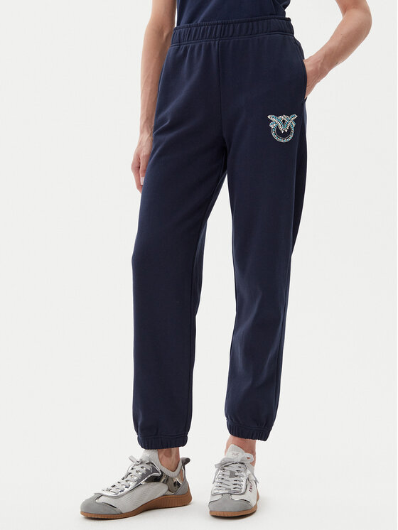 Damskie Spodnie dresowe PINKO, Rozmiar XL, Grantowe, Plumcake 104790 A2G8
