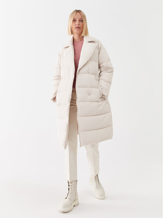 Marella Marella Kurtka zimowa Gessy 2334960237 Écru Regular Fit