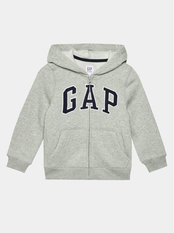 Gap Gap Majica dugih rukava 550082-02 Siva Regular Fit