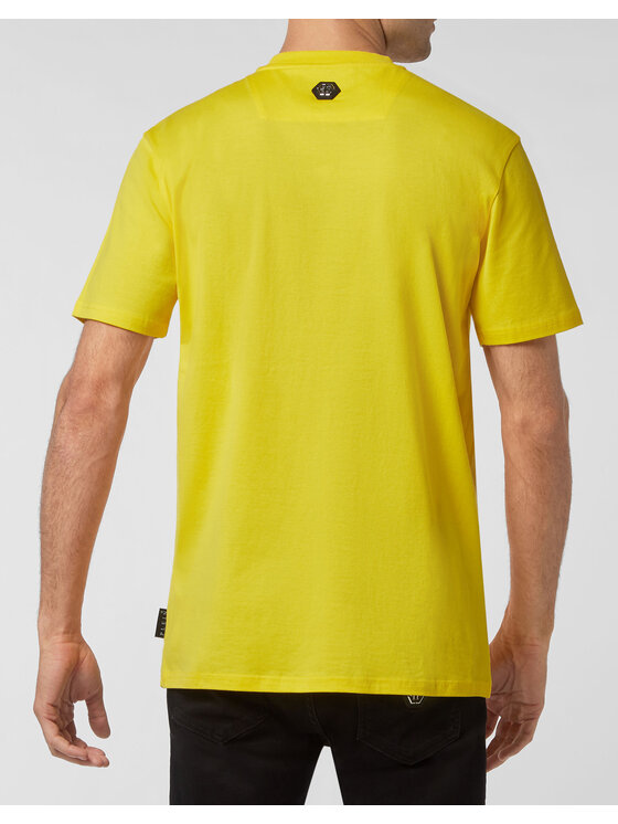 PHILIPP PLEIN PHILIPP PLEIN T-shirt 1433 Giallo Regular Fit