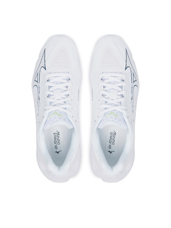 Mizuno Mizuno Čevlji za športe v zaprtih prostorih Wave Lightning Elite V1GC2600 Bela