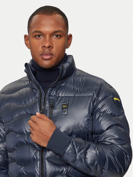 Blauer Blauer Pūkinė striukė 24WBLUC03031 Tamsiai mėlyna Regular Fit