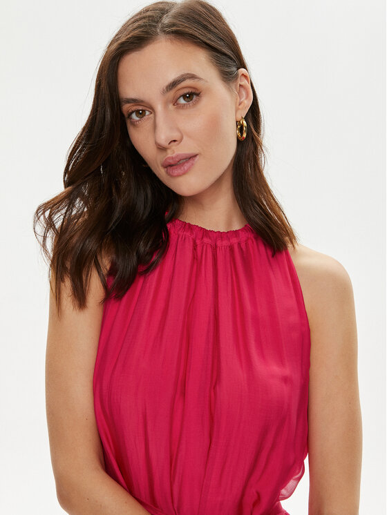 Haveone Haveone Rochie de vară AFF-L008 Roz Regular Fit