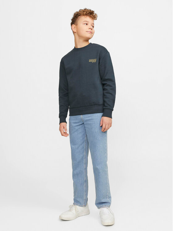 Jack&Jones Junior Jack&Jones Junior Jeans hlače Chris 12251365 Modra Relaxed Fit