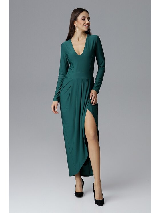 FIGL FIGL Šaty M636 Zelená Regular Fit